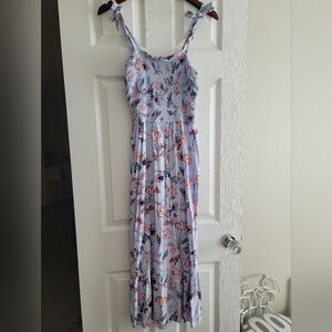 Baby Blue Floral Dress
